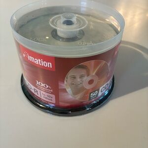 IMATION CD-R discs 50pk 1x-52x 700MB Music, Photos, DATA New Sealed package